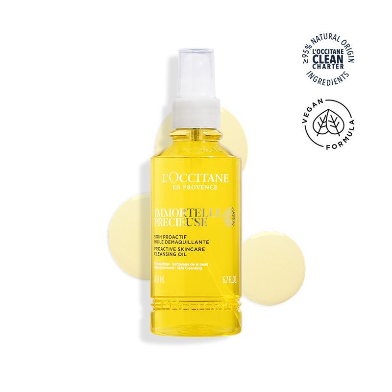 L'Occitane Immortelle Precious Cleansing Oil - Makeup Remover, 200ml, Buy from Indicrest