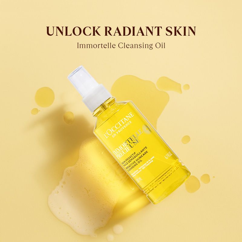 L'Occitane Immortelle Precious Cleansing Oil - Makeup Remover, 200ml