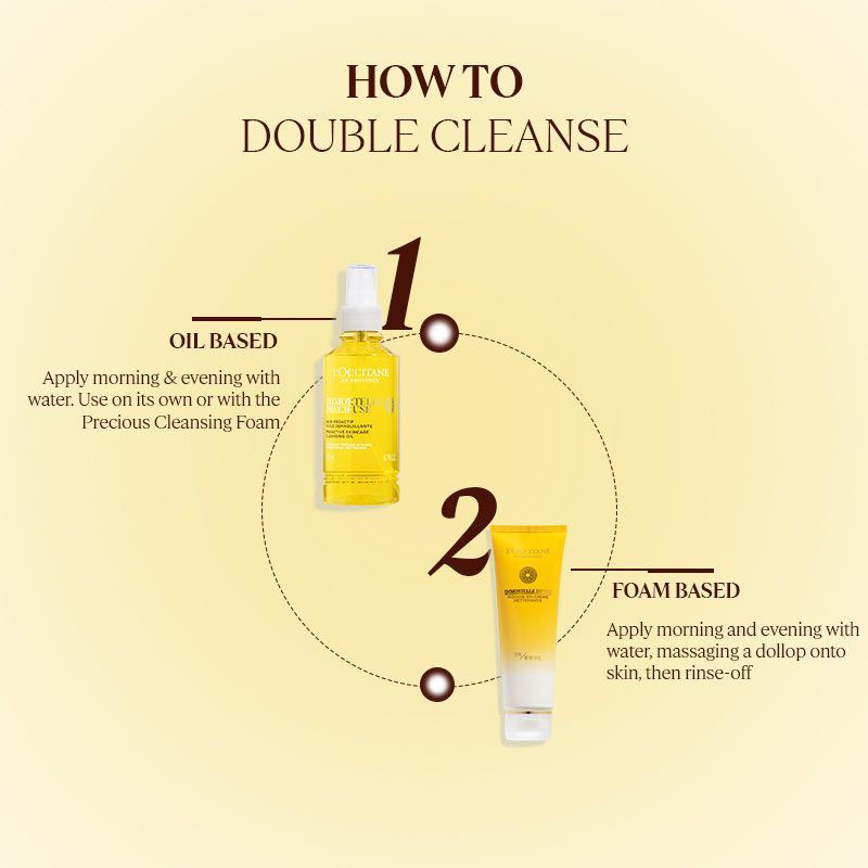 L'Occitane Immortelle Precious Cleansing Oil - Makeup Remover, 200ml