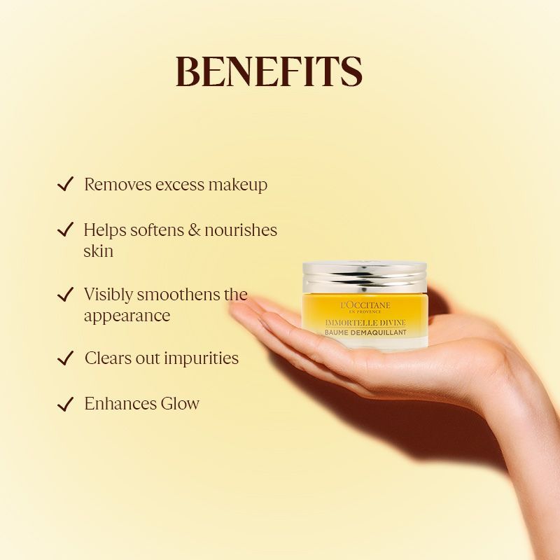 L'Occitane Immortelle Divine Cleansing Balm - Makeup Remover, 60 g