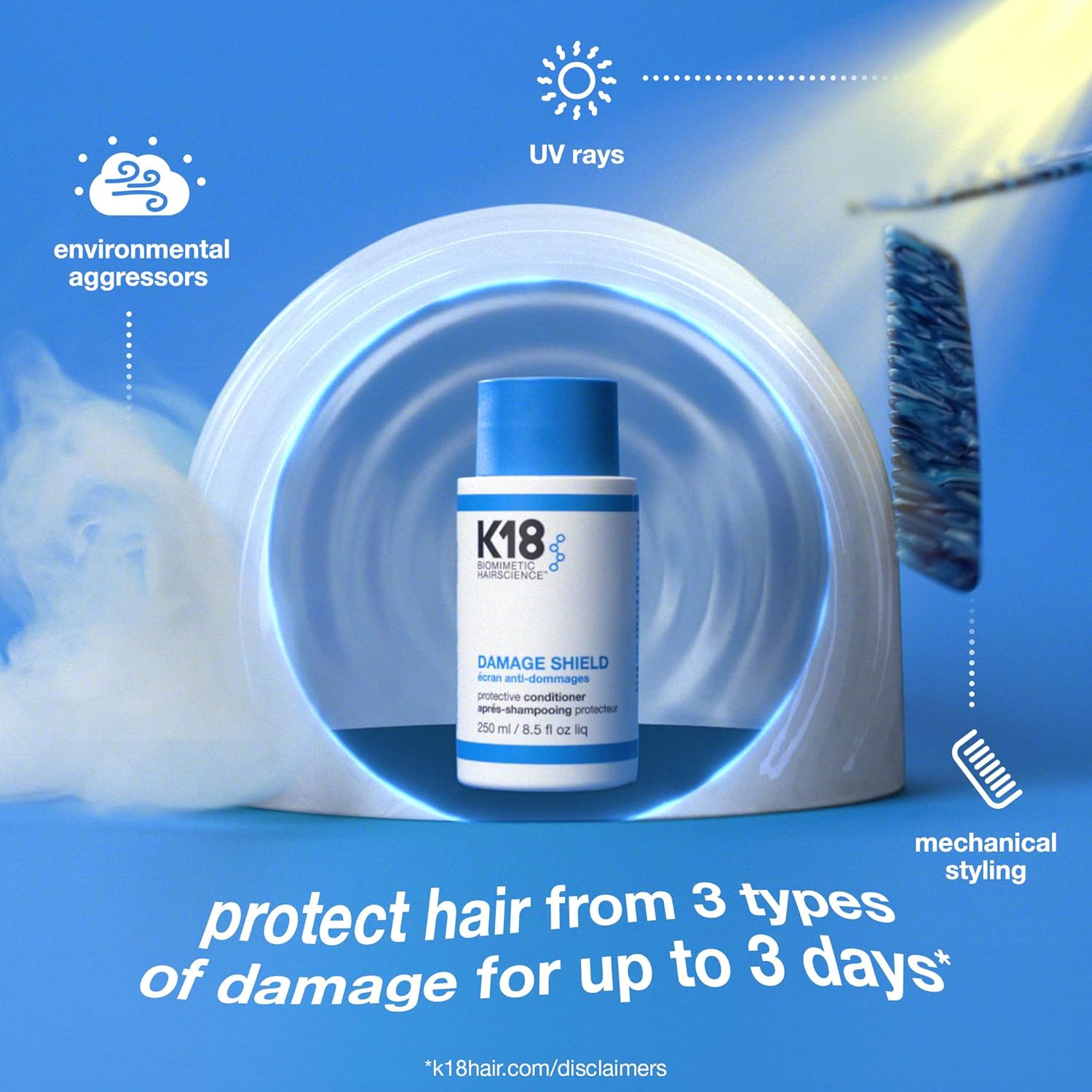 K18 DAMAGE SHIELD Protective Conditioner, 250ml