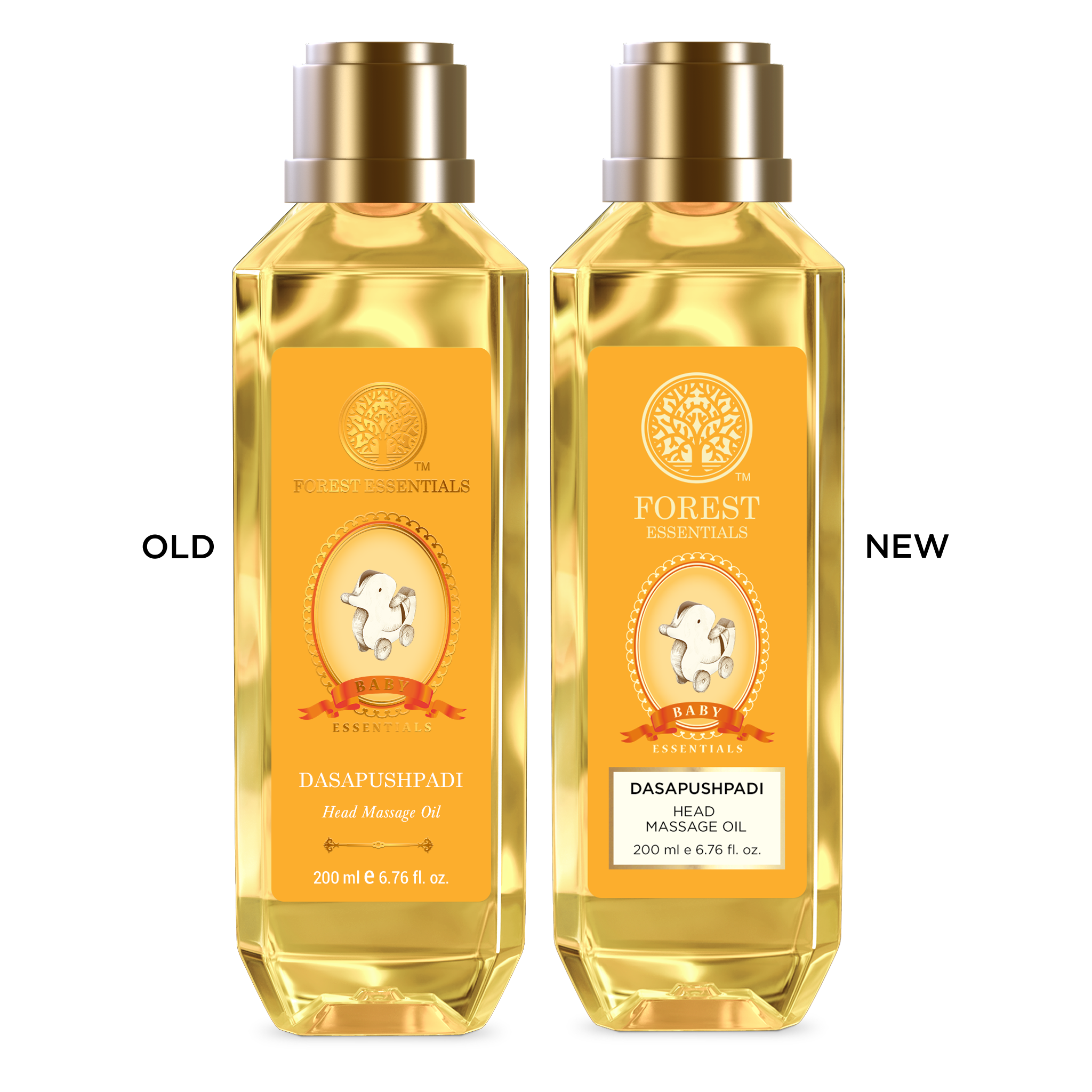 Forest Essentials Baby Head Massage Oil Dasapushpadi - Ayurvedic Natural Hair Oil for Babies, 200ml