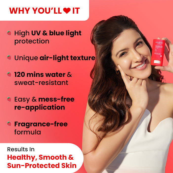 Dot & Key Strawberry Dew Sunscreen Stick SPF 50+ PA++++, 20g Buy at Indicrest Image 4