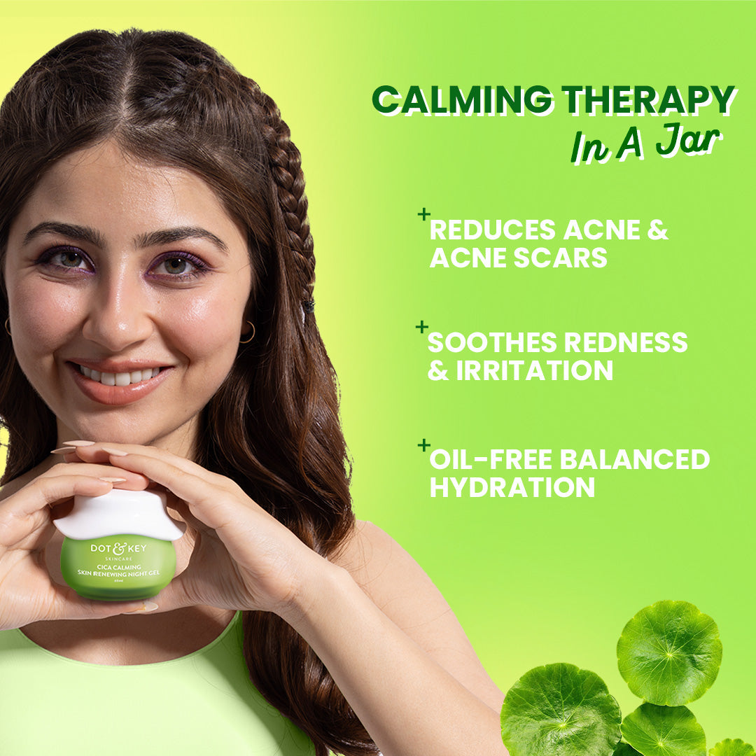 Dot & Key Cica Calming Night Gel (Niacinamide + Green Tea) 60ml Buy at Indicrest Image 2