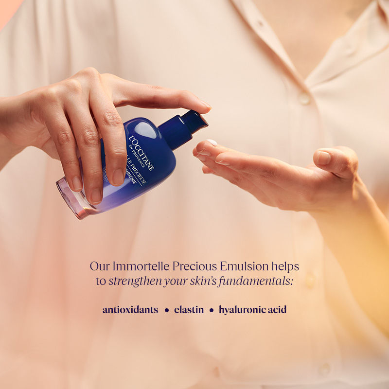 L'Occitane Immortelle Precious Emulsion With Micro Hyaluronic Acid, 75ml