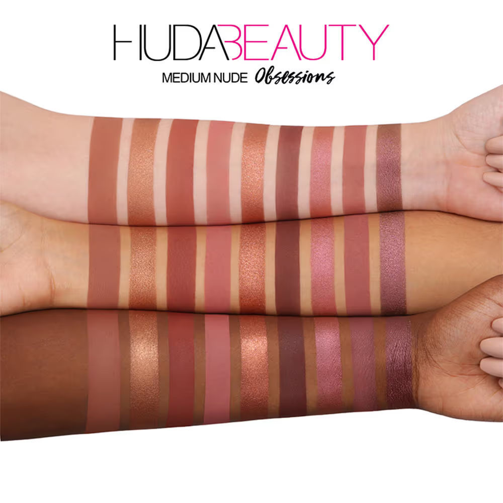 Huda Beauty Nude Obsessions Mini Eyeshadow Palette - Medium, 9.9g