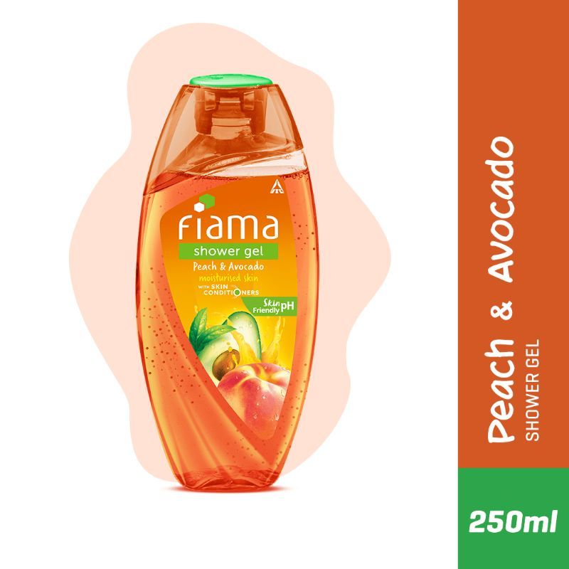 Fiama Shower Gel Peach & Avocado Body Wash Soft Moisturised & Hydrating Skin, Vit E, 250ml Buy at Indicrest Image 3