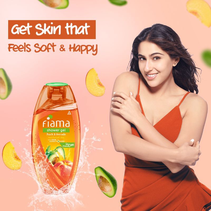 Fiama Shower Gel Peach & Avocado Body Wash Soft Moisturised & Hydrating Skin, Vit E, 250ml Buy at Indicrest Image 5