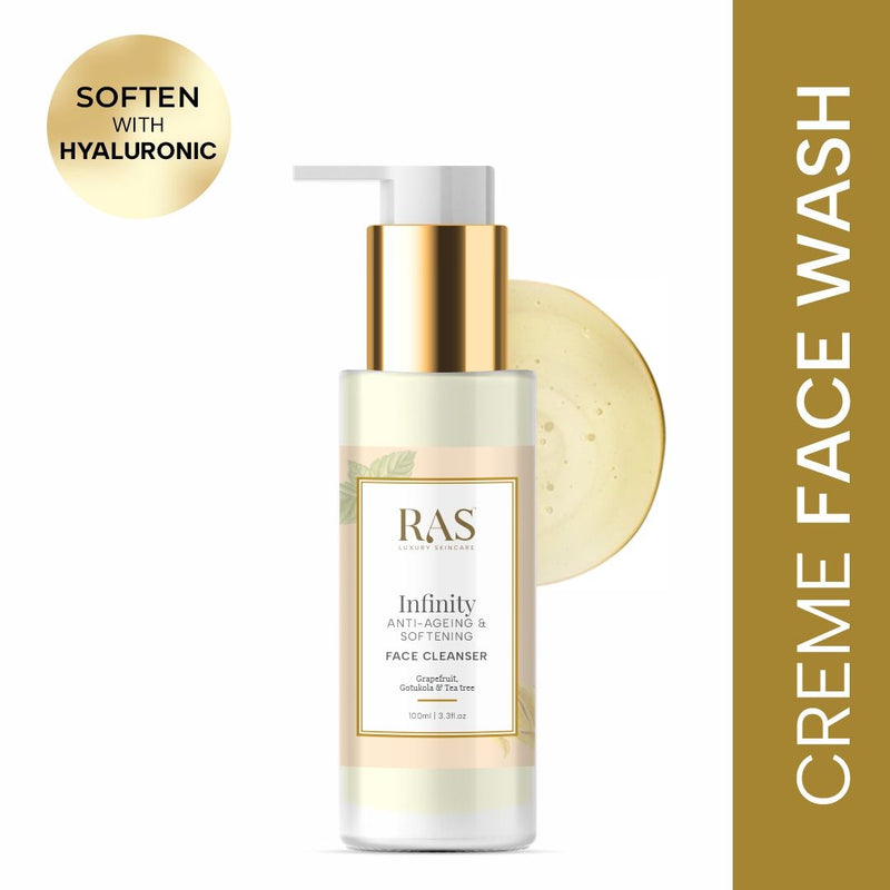 RAS Luxury Oils Infinity Anti-Ageing & Softening Face Cleanser, 100ml, Buy from Indicrest