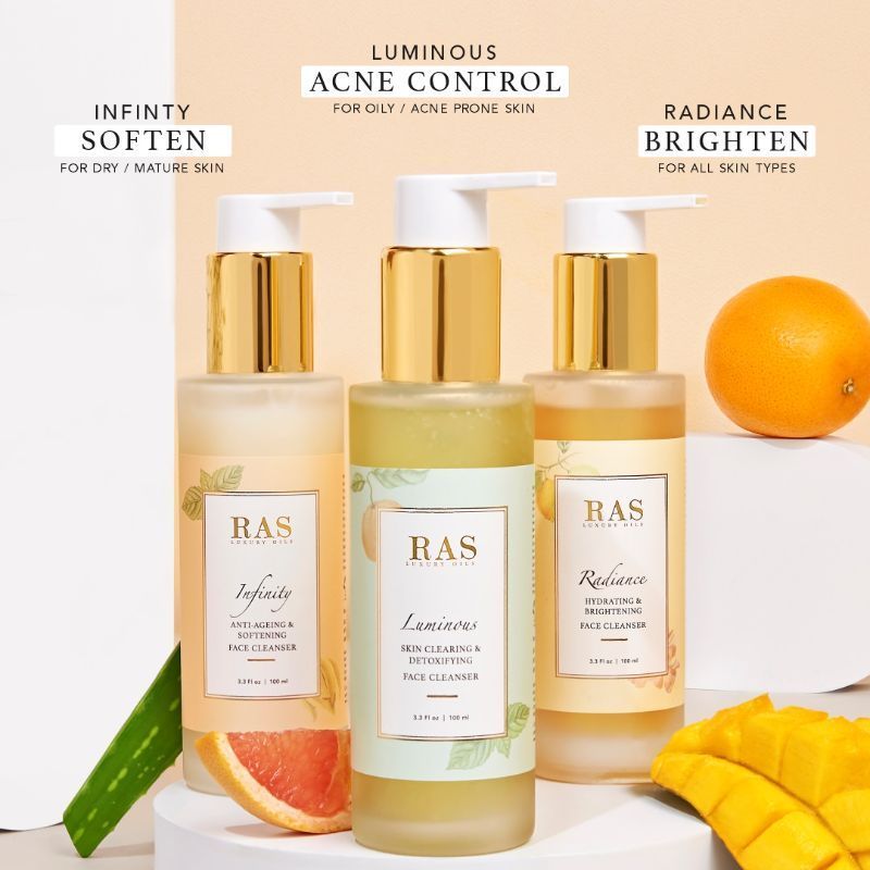 RAS Luxury Oils Infinity Anti-Ageing & Softening Face Cleanser, 100ml