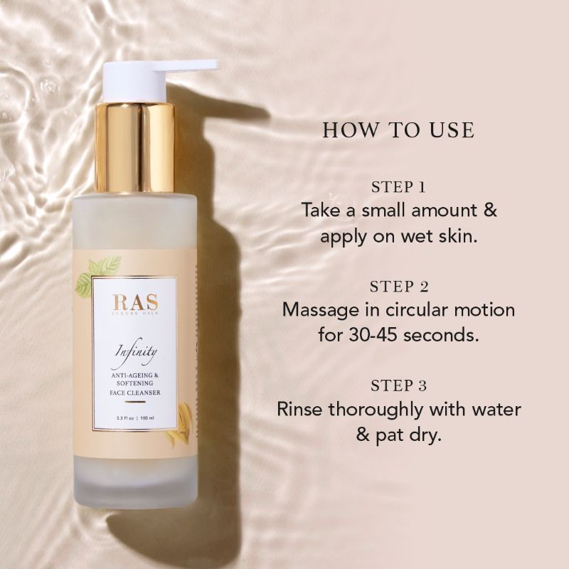 RAS Luxury Oils Infinity Anti-Ageing & Softening Face Cleanser, 100ml