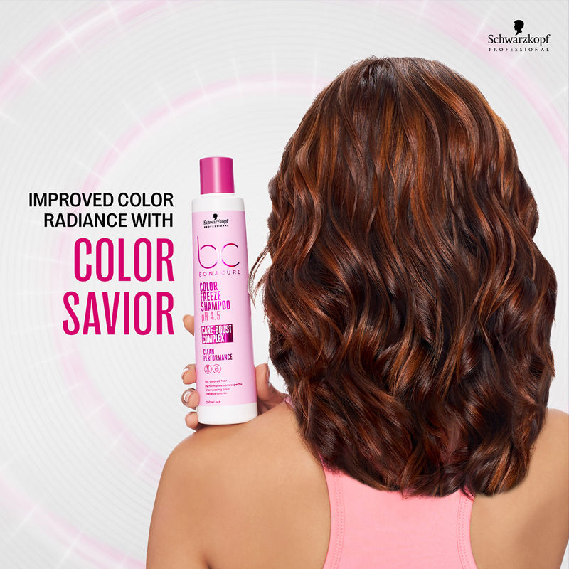 Schwarzkopf Professional Bonacure pH 4.5 Color Freeze Shampoo, 250ml Buy at Indicrest Image 5