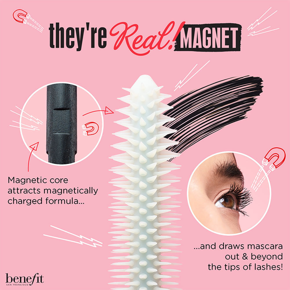 Benefit Cosmetics They're Real Magnet Black Mascara Mini, 4.5g