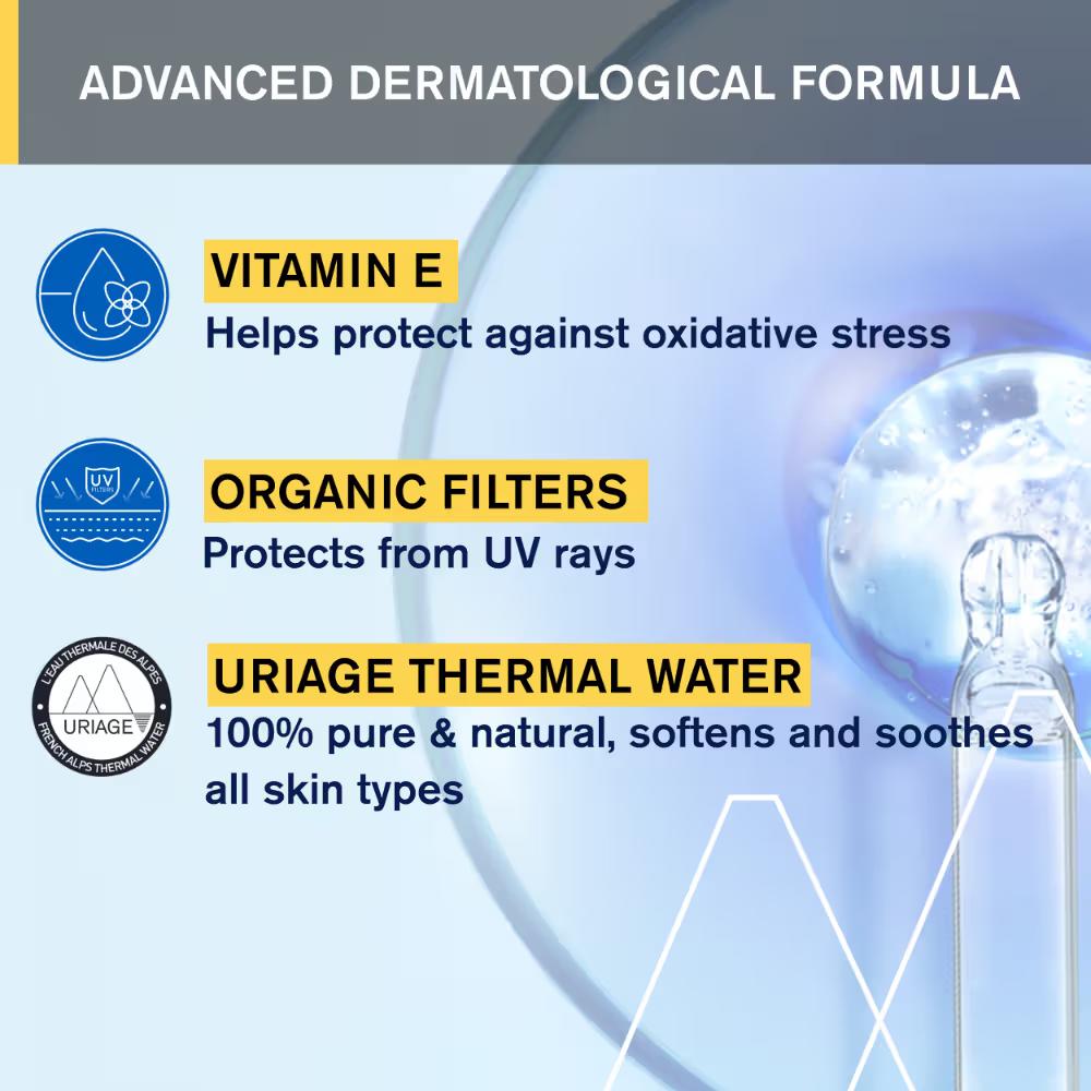 Uriage Bariesun Moisturizing Dry Touch Sunscreen Spray Mist SPF50+ with Vitamin E Dermat Recommended, 200ml