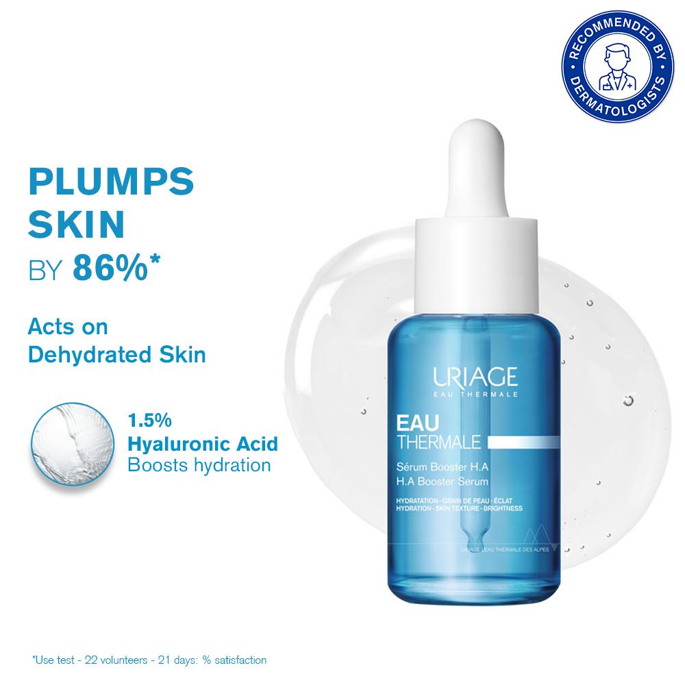 Uriage Eau Thermale Hydration Booster Serum 1.5% Pure Hyaluronic Acid for Hydrated, Plump, Soft Skin, 30ml, Buy from Indicrest