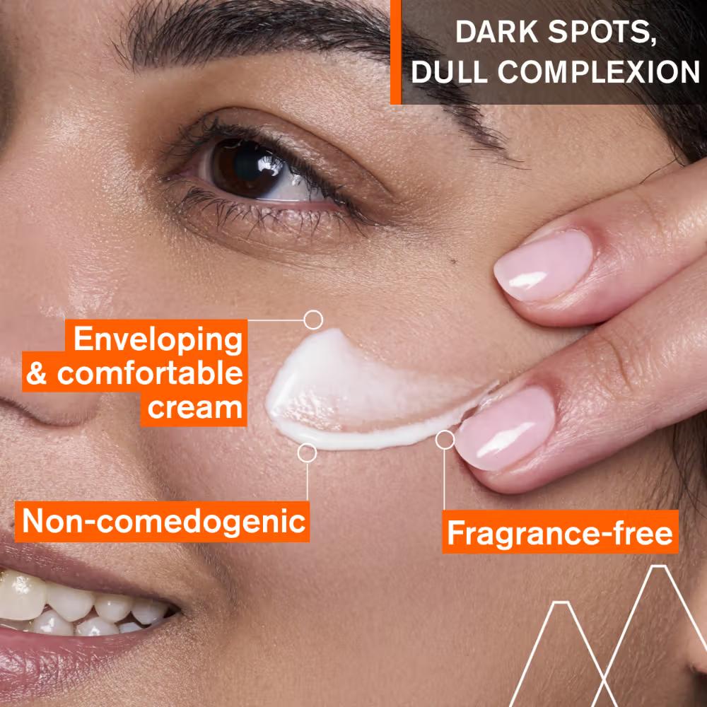 Uriage Depiderm Anti-Dark Spot Face Cream 3% AHA & Vitamin C for Melasma Prevents Dark Spots, 30ml