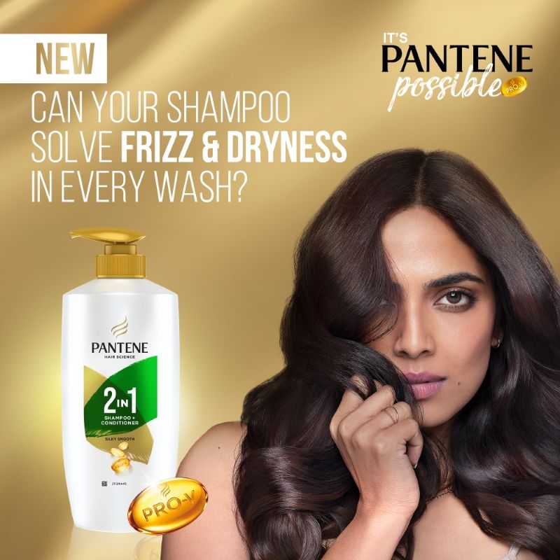 Pantene 2 In 1 Silky Smooth Care Shampoo + Conditioner, 650ml Buy at Indicrest Image 5
