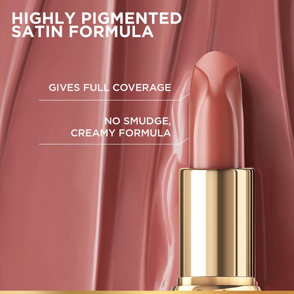 L'Oreal Paris Color Riche Satin Lipstick - 540 Nu Unstoppable, 4g Buy at Indicrest Image 3