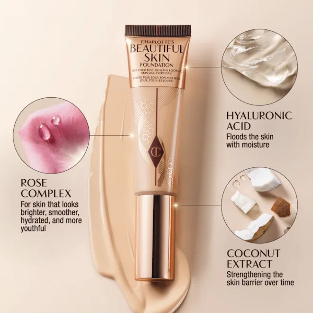 Charlotte Tilbury Charlotte's Beautiful Skin Foundation - 8 Warm, 30ml