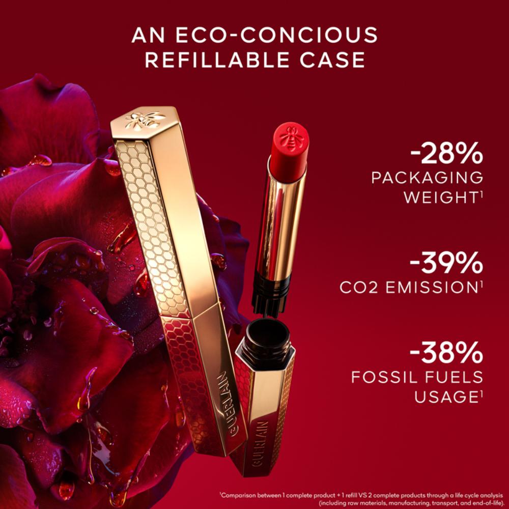 Guerlain Kisskiss Honey-Infused Intense Lipstick - 396 Peony Kiss, 1.85g