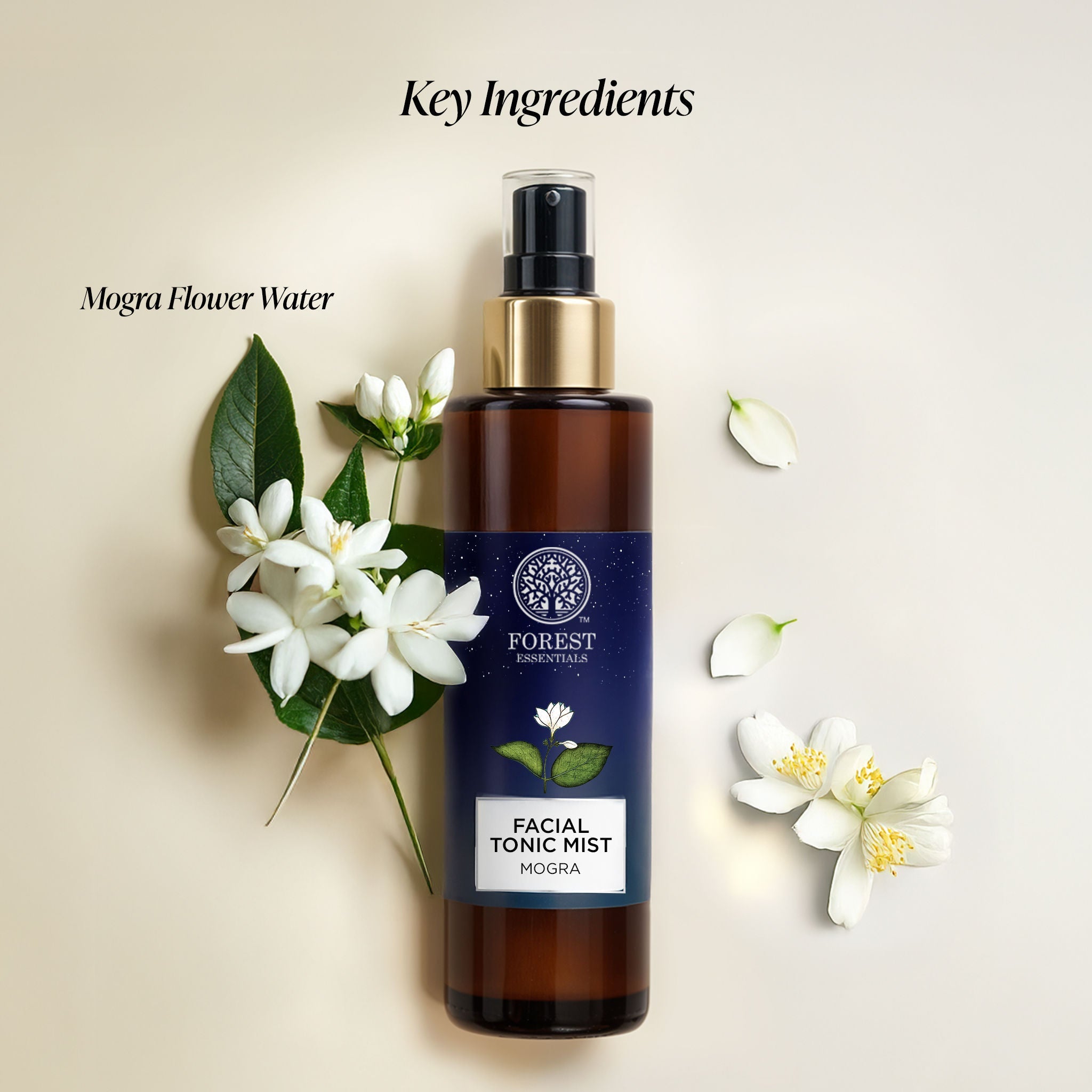 Forest Essentials Facial Tonic Mist Mogra - Hydrating & Cooling, 50ml