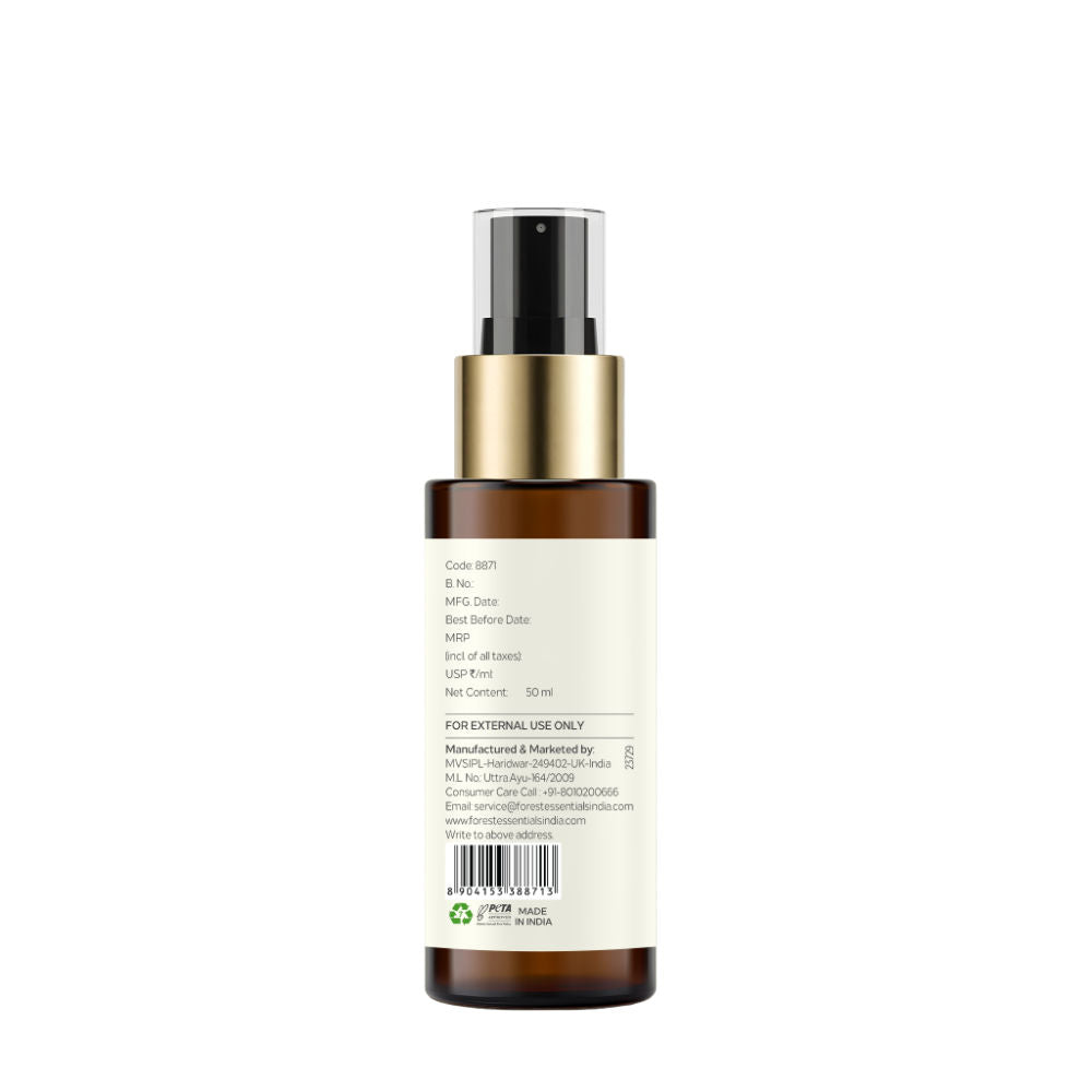 Forest Essentials Facial Tonic Mist with Pure Rosewater - Toner - Hydrates & Minimises Pores, 50ml