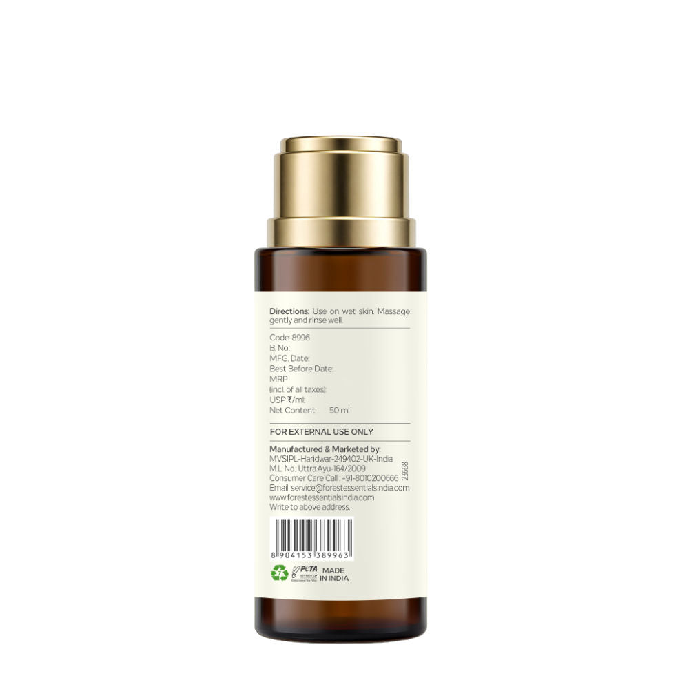 Forest Essentials Silkening Shower Wash Pomegrate Kerala Lime - Ayurvedic Body Wash Sulphate Free, 50ml