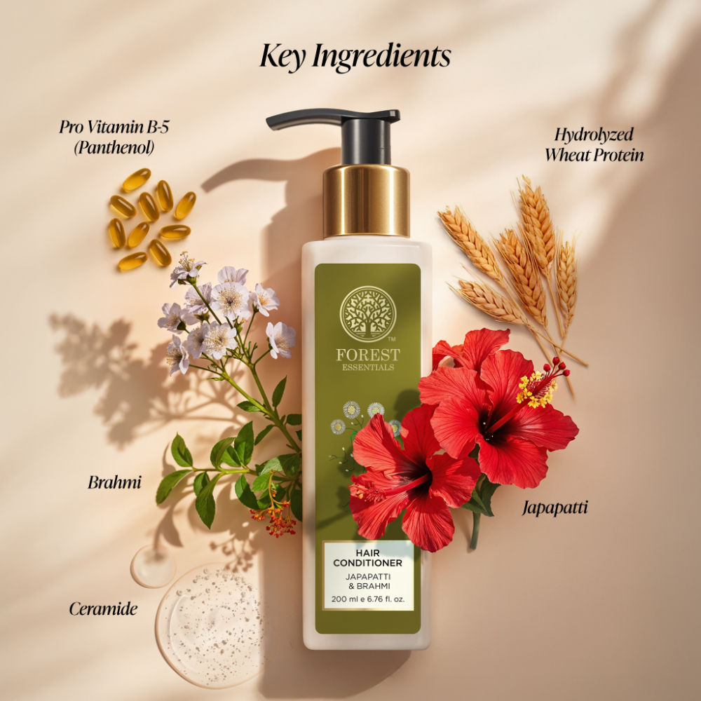 Forest Essentials Hair Conditioner Japapatti & Brahmi - Ayurvedic, Natural - Sulphate Free, 200ml