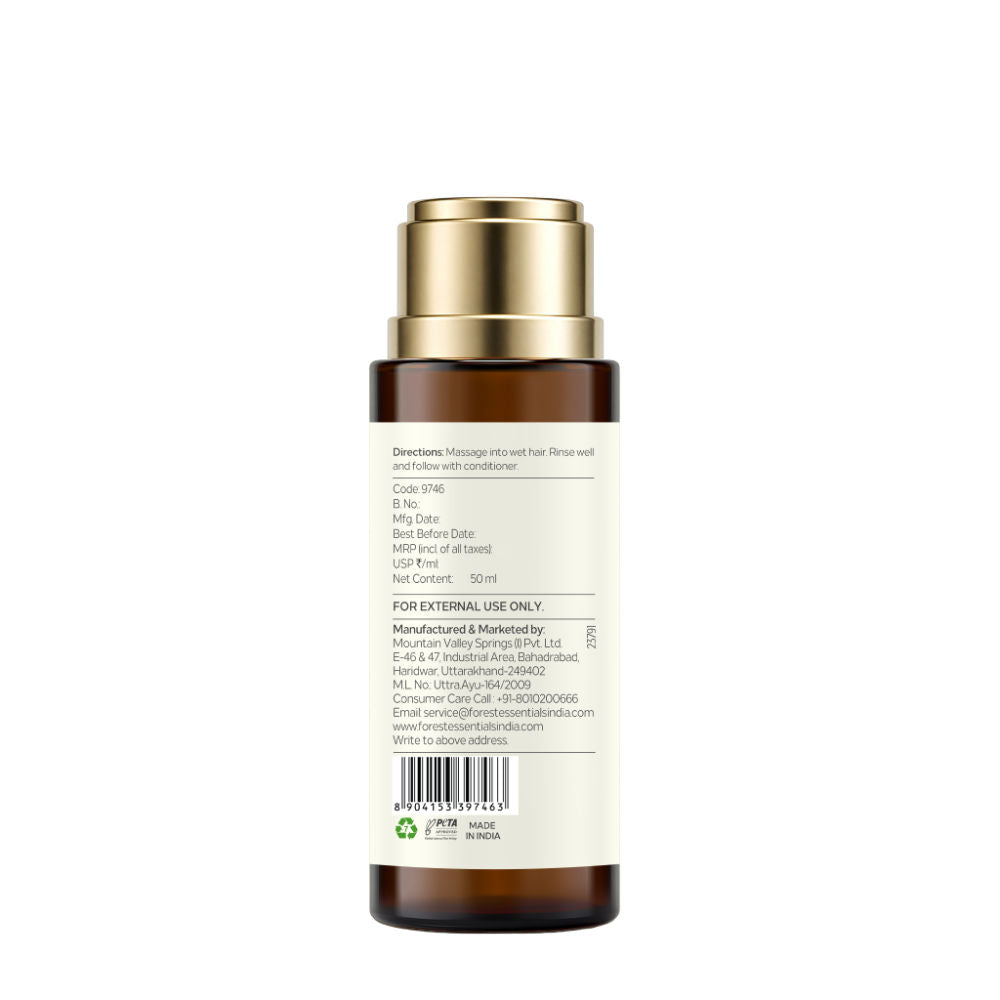 Forest Essentials Hair Cleanser Japapatti & Brahmi - Ayurvedic Anti Frizz Shampoo - Sulphate Free, 50ml