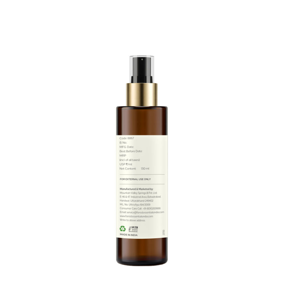 Forest Essentials Facial Tonic Mist with Pure Rosewater - Toner - Hydrates & Minimises Pores, 130ml