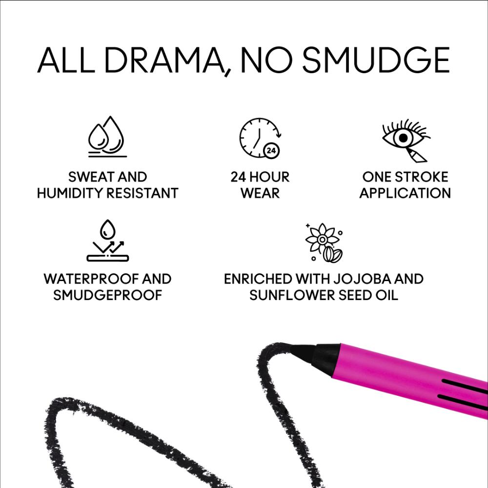 M.A.C In Extreme Dimension 24Hr Waterproof & Smudgeproof Kajal Eye Liner, 0.8g Buy at Indicrest Image 2