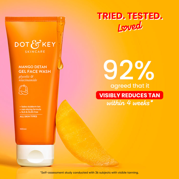 Dot & Key Mango Detan Gel Face Wash, 100ml Buy at Indicrest Image 6