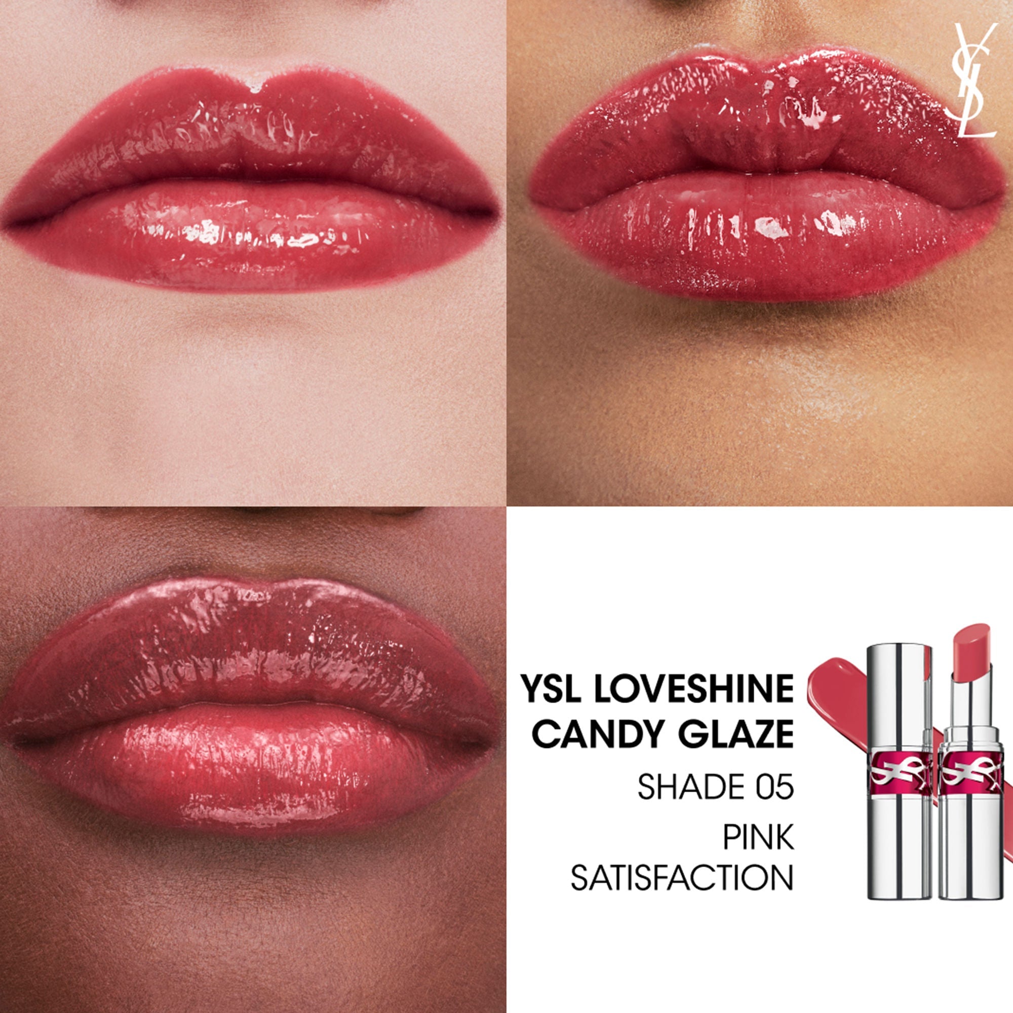 Yves Saint Laurent Loveshine Candy Glaze Plumping Lip Gloss - 05 - Pink Satisfaction, 3.2g