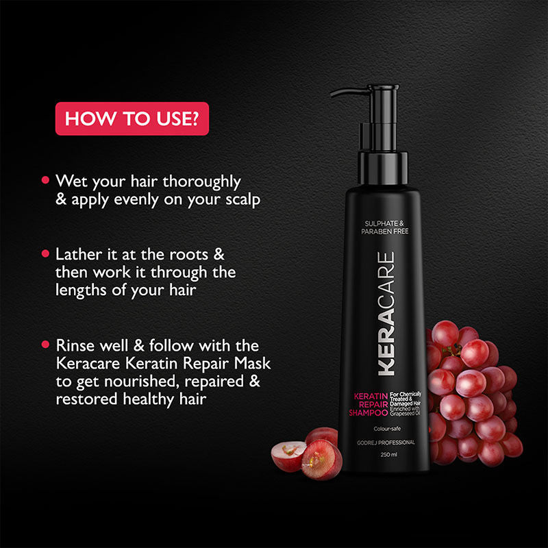 Godrej Professional Keracare Keratin Damage Repair Shampoo, 250ml Buy at Indicrest Image 5