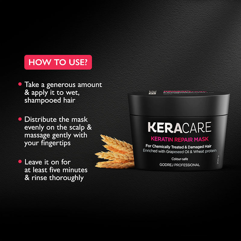 Godrej Professional Keracare Keratin Damage Repair Mask, 200g Buy at Indicrest Image 4