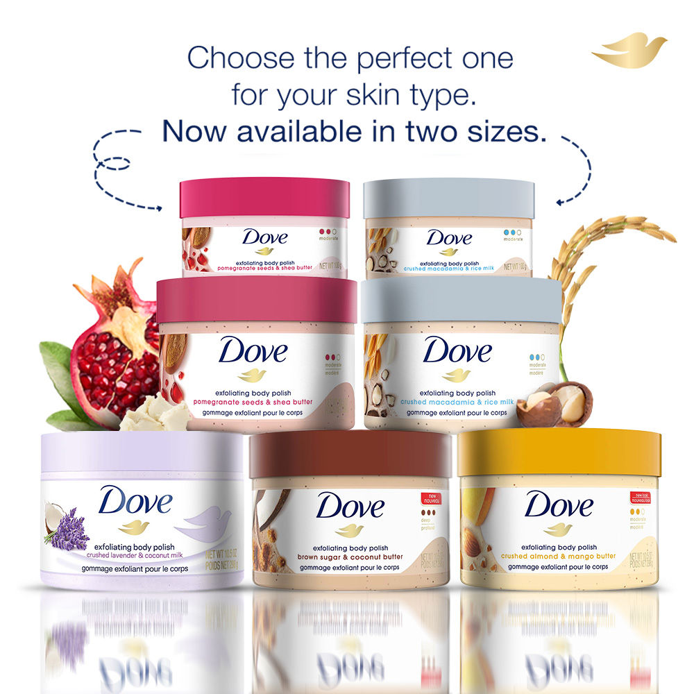 Dove Exfoliating Body Polish - Crushed Macadamia & Rice Milk (Pack of 2), 200g Buy at Indicrest Image 7