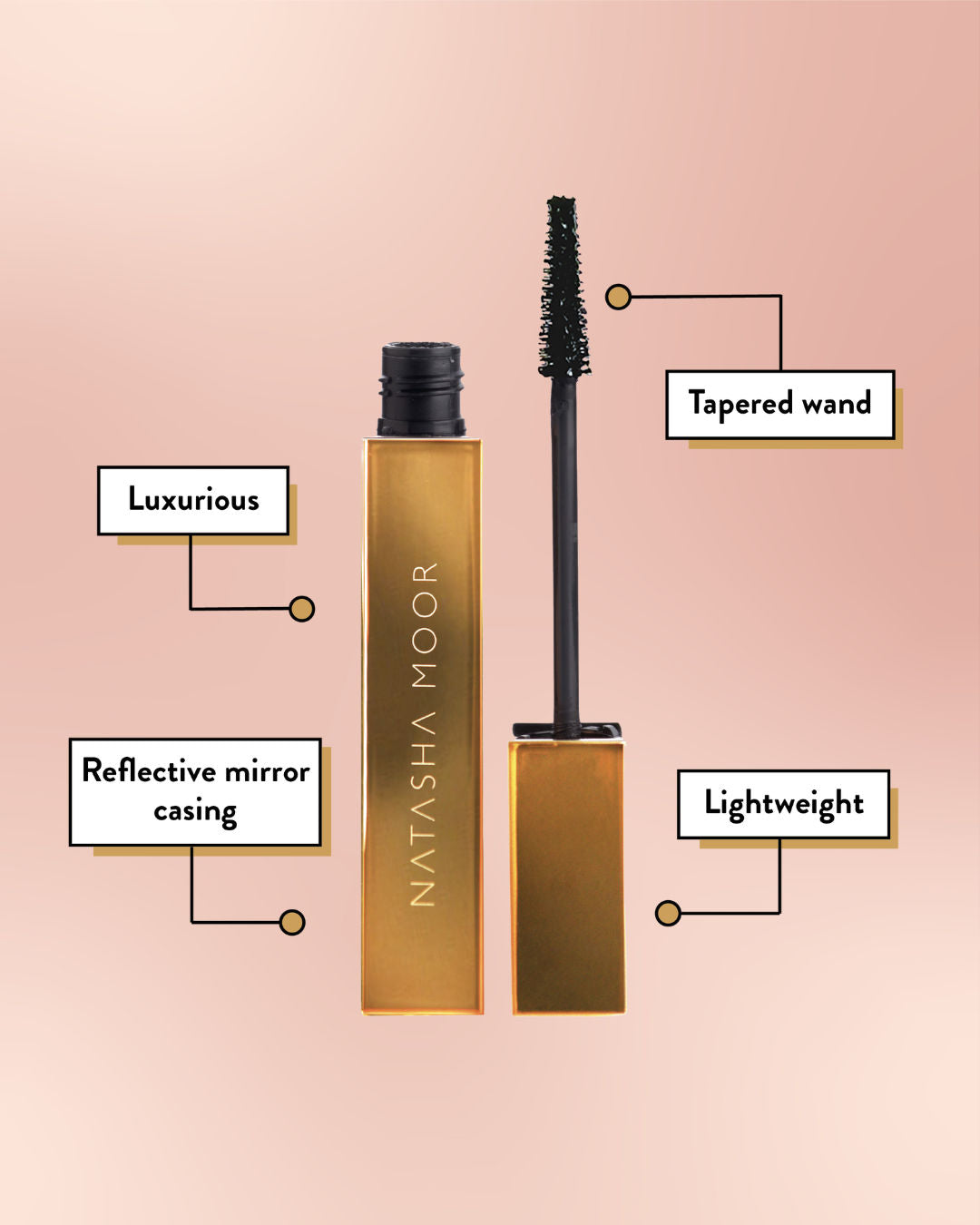 Natasha Moor - Moor Power Black Mascara, 8ml