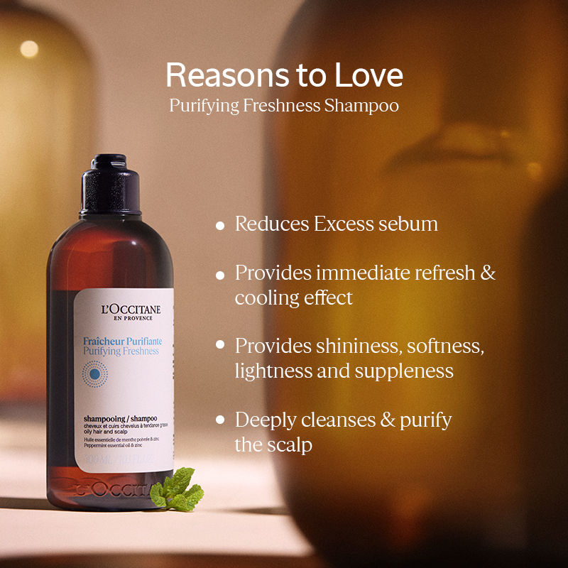 L'Occitane Purifying Freshness Shampoo, 500ml