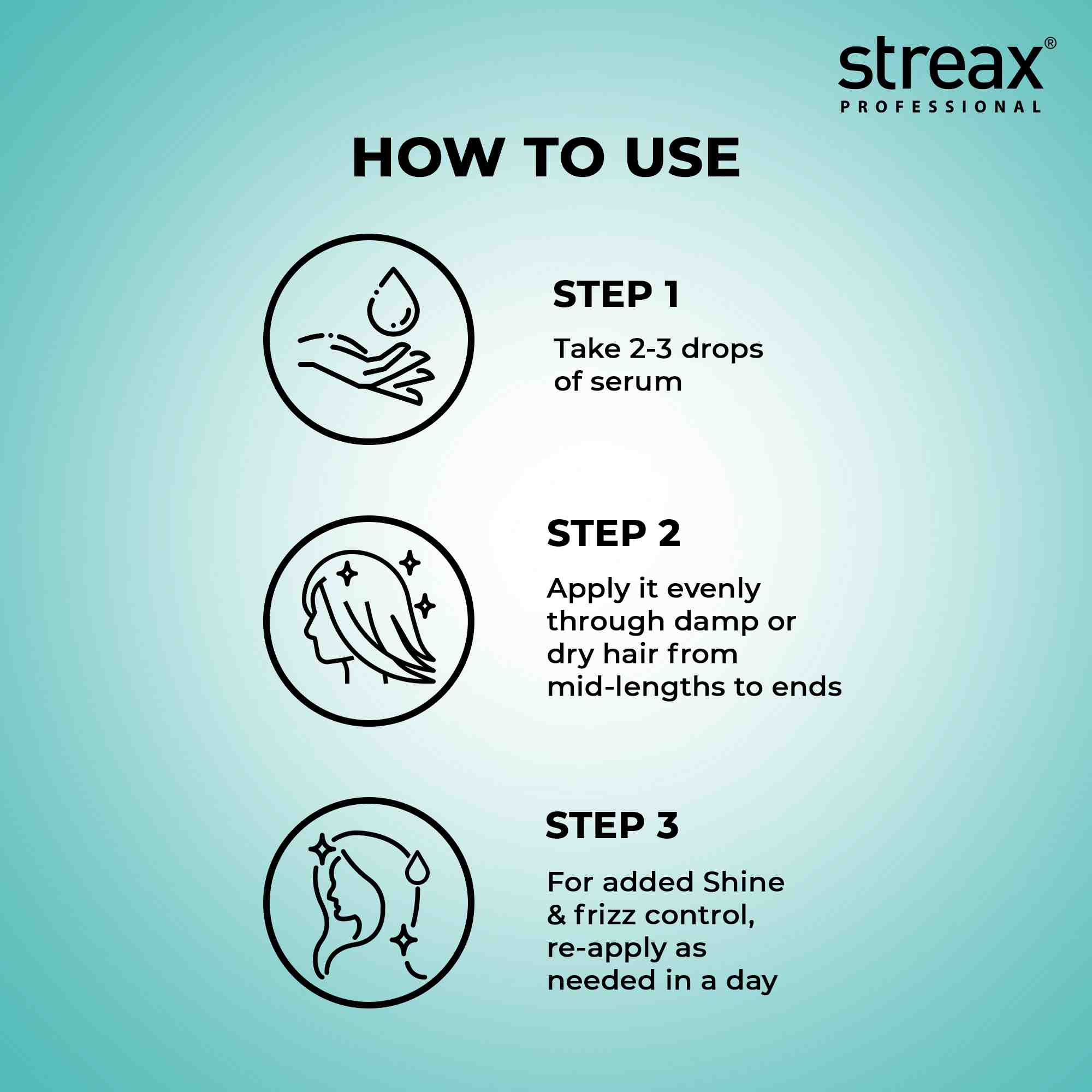 Streax Professional Vitariche Gloss Hair Serum, 200ml Buy at Indicrest Image 5