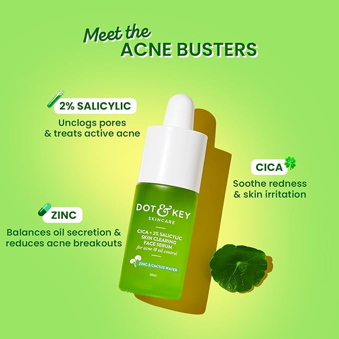 Dot & Key Cica + 2% Salicylic Acid Serum for Acne, 20ml Buy at Indicrest Image 2