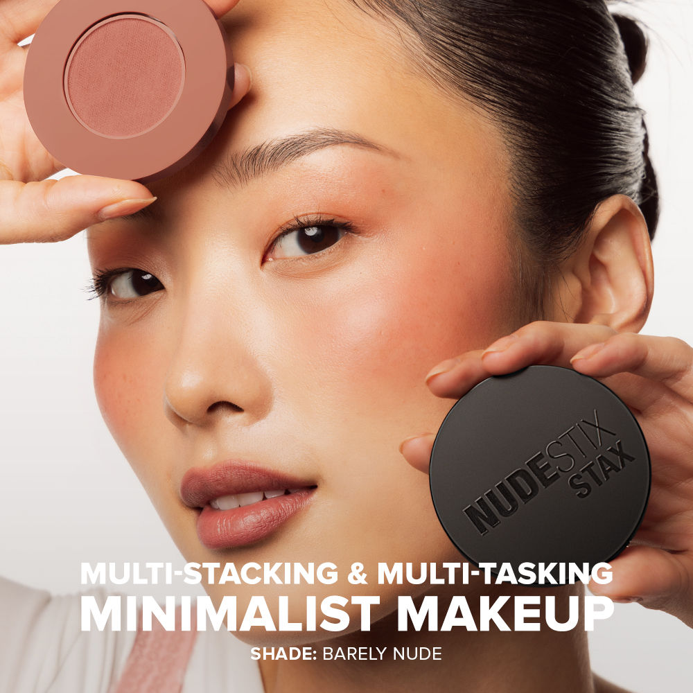 Nudestix Stax All Over Color Blush Balm - Barely Nude, 2.5g