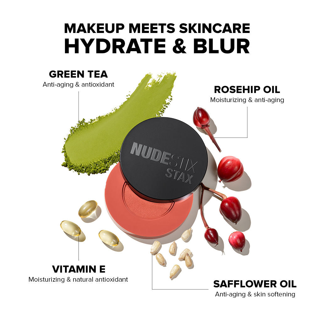 Nudestix Stax All Over Color Blush Balm - Barely Nude, 2.5g