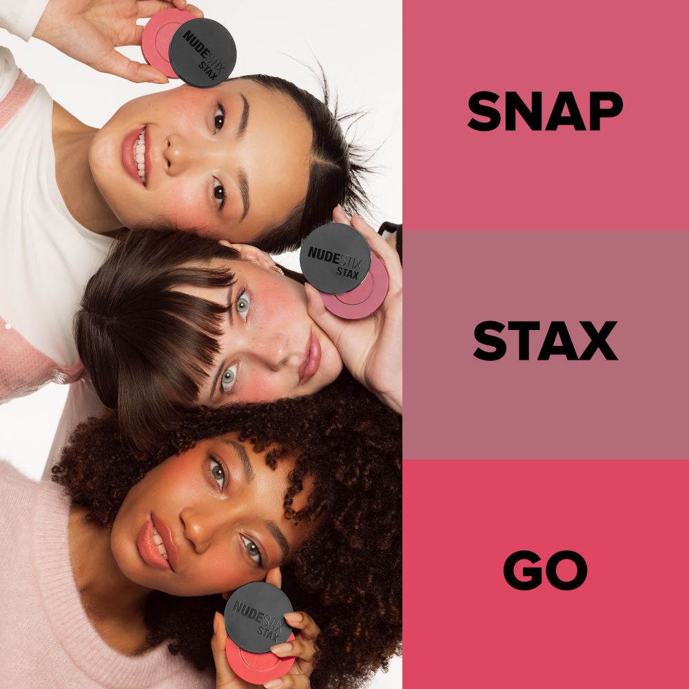 Nudestix Stax All Over Color Blush Balm - Barely Nude, 2.5g