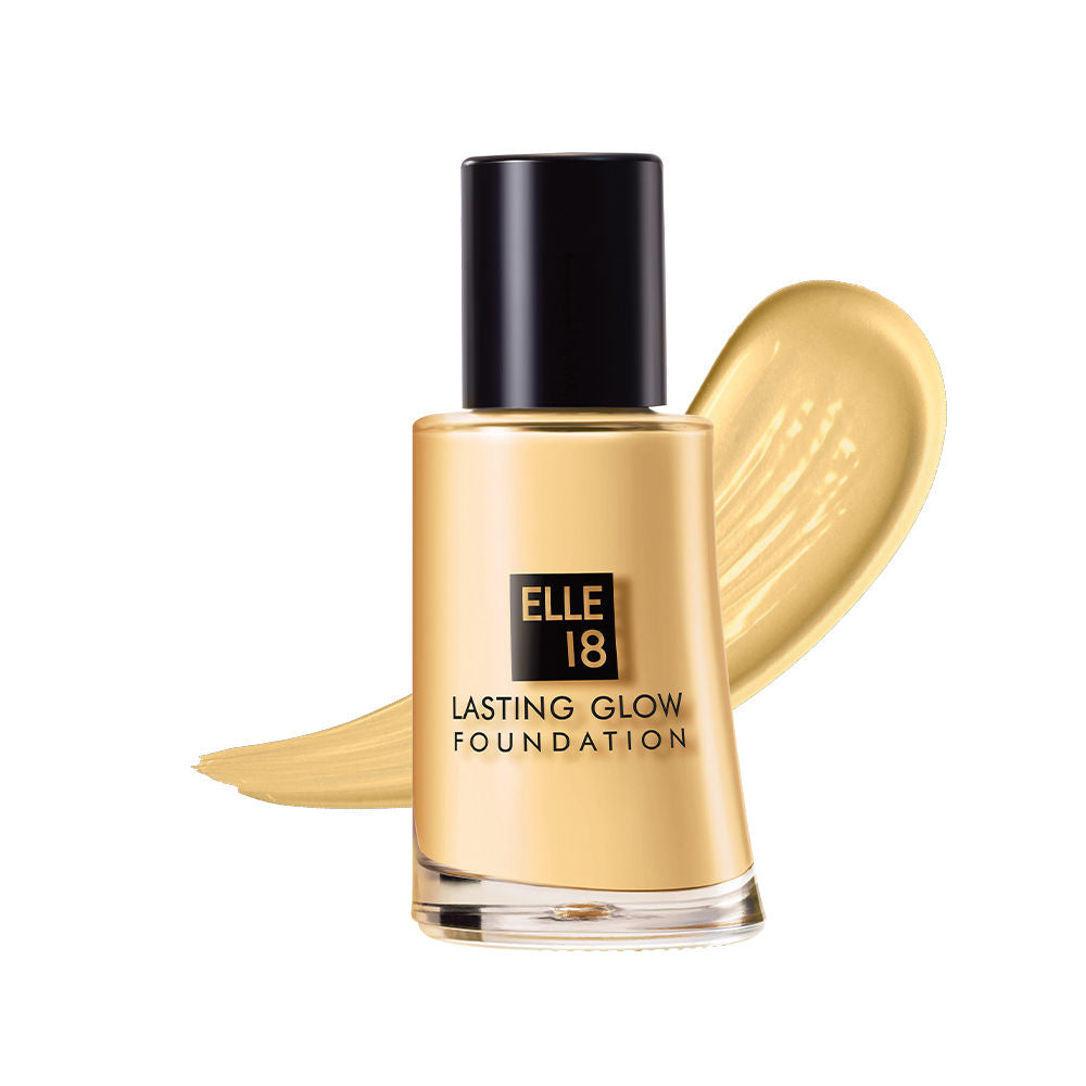 Elle 18 Lasting Glow Lightweight Foundation, Enriched With Vitamin E - 02 Marble, 27ml Buy at Indicrest Image 2