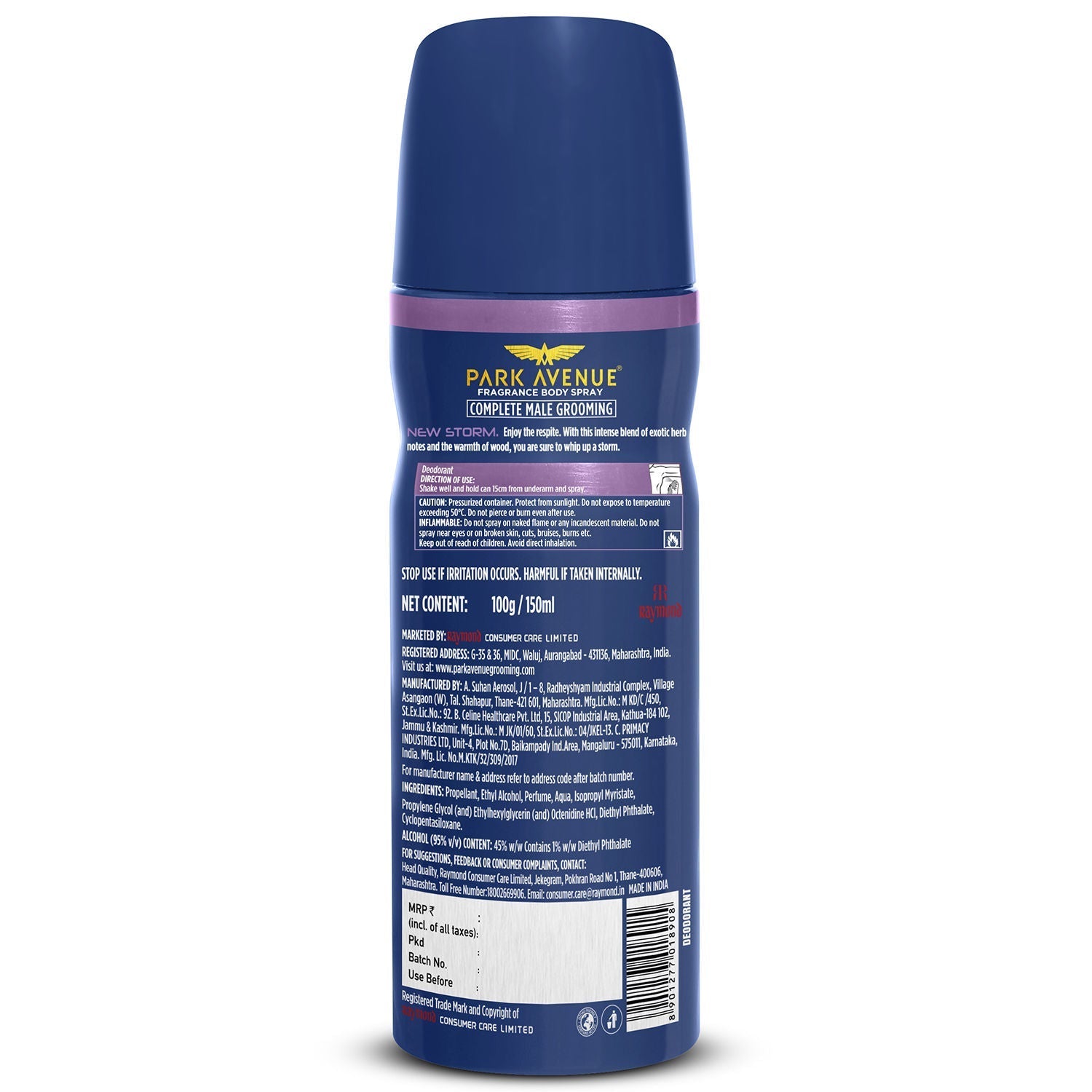 Park Avenue Original Deo Storm, 100ml Buy at Indicrest Image 2