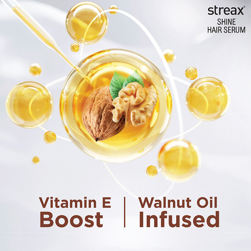 Streax Hair Serum With Walnut Oil For Dry & Frizzy Hair, 100ml Buy at Indicrest Image 4