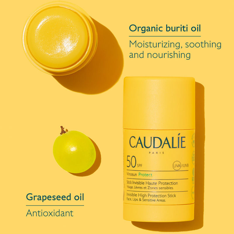Caudalie Vinosun Invisible High Protection Stick SPF 50, 15g
