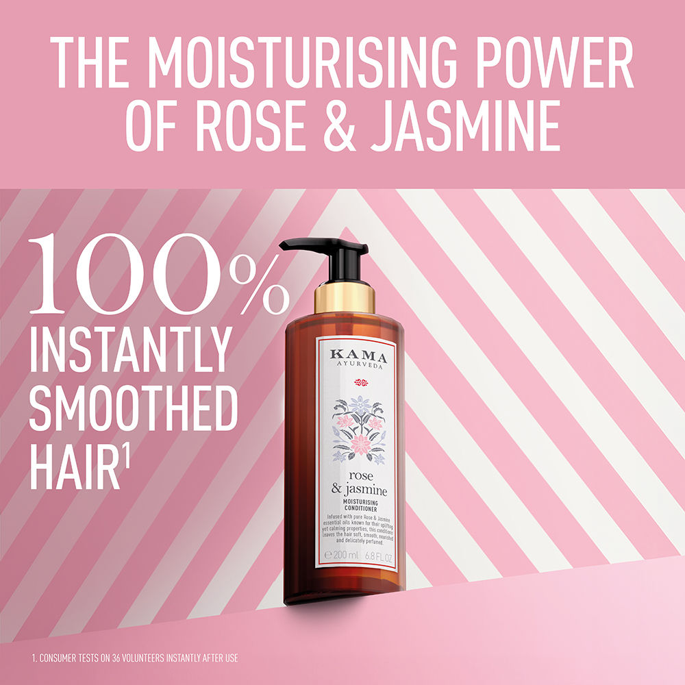 Kama Ayurveda Rose & Jasmine Moisturising Hair Conditioner, 200ml