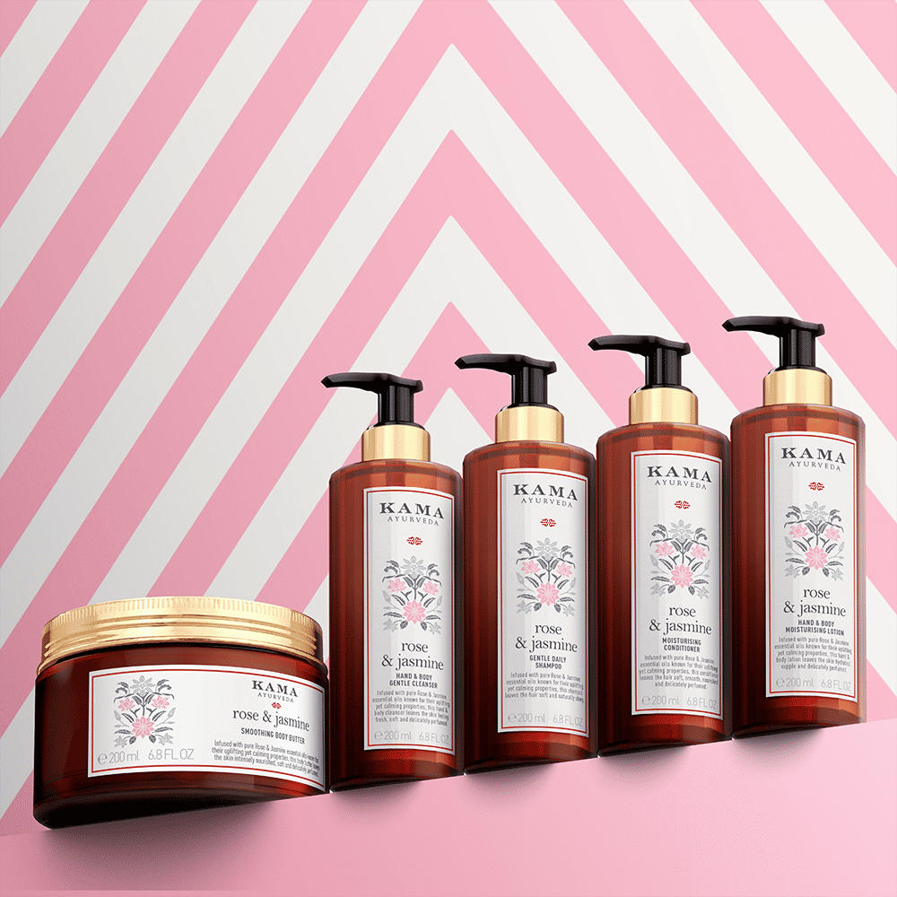 Kama Ayurveda Rose & Jasmine Moisturising Hair Conditioner, 200ml