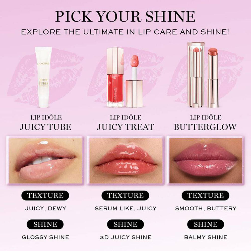 Lancome Juicy Tubes Hydrating Lip Gloss - Shade 07 Magic Spell - Ultra Shiny Moisturising, 15ml